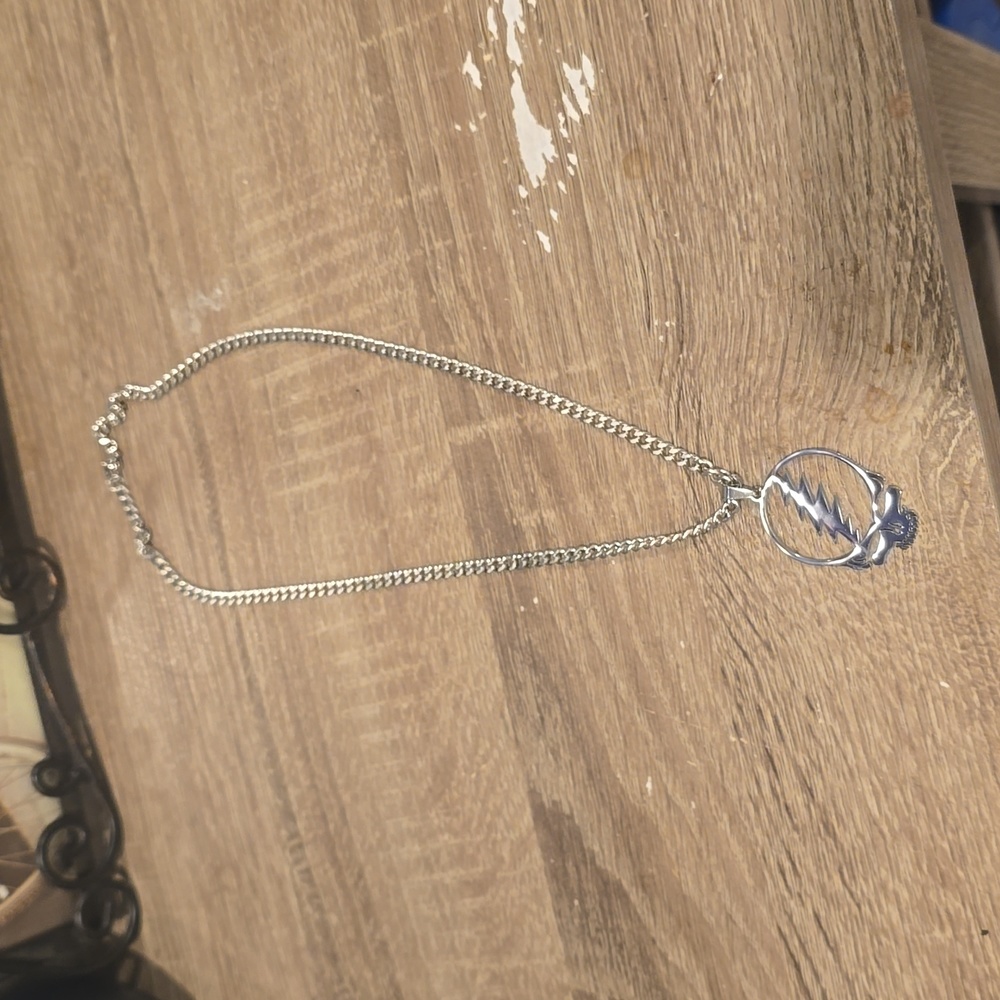 ❤️5/$25 New stainless steel Grateful dead necklace